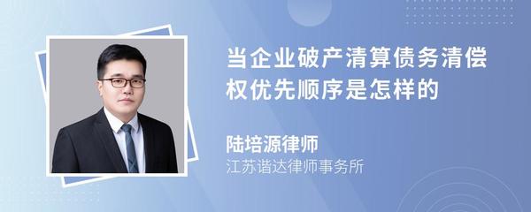 企業破產清算中的債務清償權優先順序解析